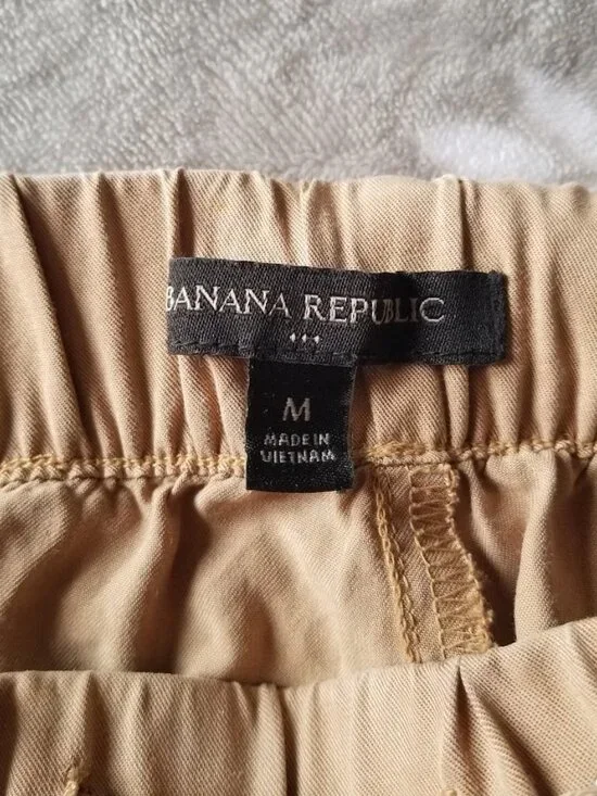 Banana Republic Women's Cargo Pants Medium Tan Honey Brown Pockets Soft - Picture 6 of 7